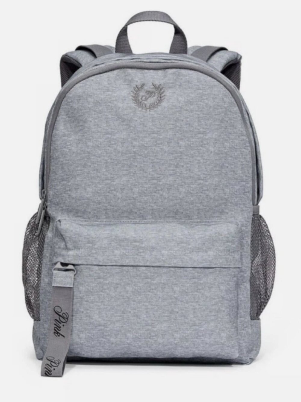 Victoria's Secret PINK Ivy Classic Canvas BACKPACK, Multi-Pockets, Heather Gray